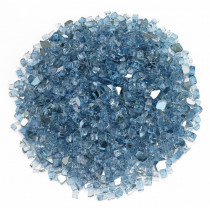 American Fire Glass® Fire Glass - Pacific Blue Reflective - 1/4 Inch