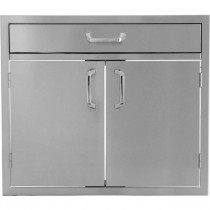 BBQ Direct Universal 30-Inch Double Door & Single Drawer Combo