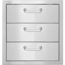 BBQ Direct Universal 16-Inch Triple Access Drawer With Paper Towel Holder