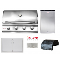 Blaze 5-Piece Outdoor Kitchen Package With BLZ-4LBM Built-In Grill - BLZ-4LBM Package 1