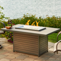 The Outdoor Greatroom Brooks 50-Inch Rectangular Gas Fire Pit Table - BRK-1224-K