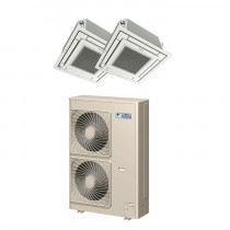 Daikin 48,000 BTU 18.8 SEER Dual Zone Heat Pump System 9+9 - Ceiling Cassette