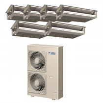 Daikin 48,000 BTU 18.8 SEER Six Zone Heat Pump System 9+9+9+9+12+12 - Concealed Duct