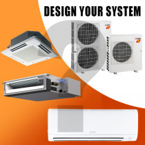 Mitsubishi Design Your Own Dual Zone Heat Pump System