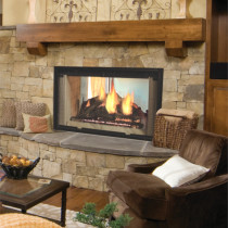 Majestic See Through Wood Burning Fireplace- DSR42