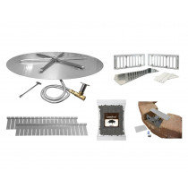 Firegear 29-Inch Or 34-Inch Round Gas Fire Pit Kit For Installation Into Patio Pavers - FPB-Paver Ready Round