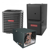 3 Ton 16.5 SEER 96% AFUE 40,000 BTU Goodman Furnace and Air Conditioner System - Horizontal
