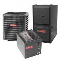 4 Ton 18 SEER 96% AFUE 120,000 BTU Goodman Gas Furnace and Air Conditioner System - Downflow
