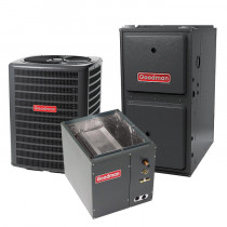 1.5 Ton 13 SEER 96% AFUE 40,000 BTU Goodman Gas Furnace and Air Conditioner System - Upflow