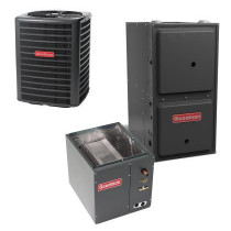 1.5 Ton 13 SEER 97% AFUE 60,000 BTU Goodman Gas Furnace and Air Conditioner System - Vertical