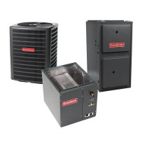 3.5 Ton 13 SEER 96% AFUE 120,000 BTU Goodman Gas Furnace and Air Conditioner System - Upflow