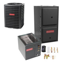 1.5 Ton 13 SEER 97% AFUE 60,000 BTU Goodman Gas Furnace and Air Conditioner System - Upflow