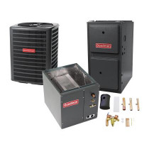 1.5 Ton 13 SEER 92% AFUE 60,000 BTU Goodman Gas Furnace and Air Conditioner System - Upflow