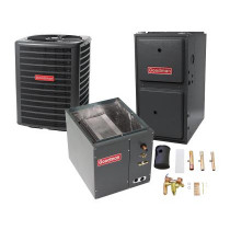 1.5 Ton 13 SEER 92% AFUE 80,000 BTU Goodman Gas Furnace and Air Conditioner System - Upflow