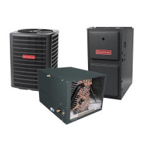 2.5 Ton 13 SEER 96% AFUE 40,000 BTU Goodman Gas Furnace and Air Conditioner System - Horizontal