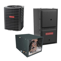1.5 Ton 13 SEER 97% AFUE 60,000 BTU Goodman Gas Furnace and Air Conditioner System - Horizontal