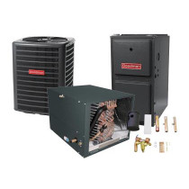 1.5 Ton 13 SEER 92% AFUE 80,000 BTU Goodman Gas Furnace and Air Conditioner System - Horizontal