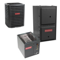 1.5 Ton 14 SEER 97% AFUE 60,000 BTU Goodman Gas Furnace and Air Conditioner System - Upflow