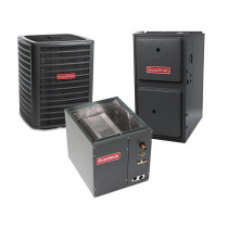 1.5 Ton 14.5 SEER 92% AFUE 60,000 BTU Goodman Gas Furnace and Air Conditioner System - Upflow