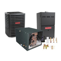 1.5 Ton 14.5 SEER 80% AFUE 60,000 BTU Goodman Gas Furnace and Air Conditioner System - Horizontal