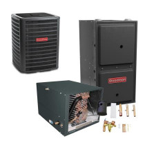 1.5 Ton 14 SEER 97% AFUE 60,000 BTU Goodman Gas Furnace and Air Conditioner System - Horizontal