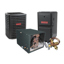 1.5 Ton 16 SEER 96% AFUE 40,000 BTU Goodman Gas Furnace and Air Conditioner System - Horizontal