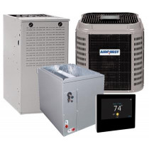 2 Ton 15 SEER AFUE 60,000 BTU AirQuest Gas Furnace and Air Conditioner System - Multi-Positional