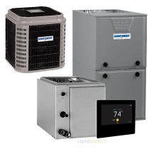 2 Ton 15 SEER AFUE 60,000 BTU AirQuest Gas Furnace and Air Conditioner System - Upflow/Downflow