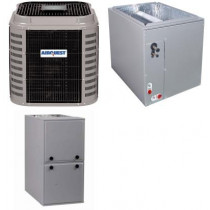 3 Ton 14 SEER 96% AFUE 40,000 BTU AirQuest Gas Furnace and Heat Pump System - Multi-Positional
