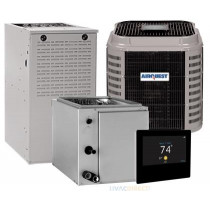 3 Ton 16 SEER 80% AFUE 70,000 BTU AirQuest Gas Furnace and Heat Pump System - Upflow/Downflow
