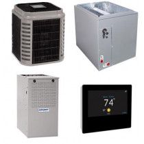 2 Ton 17 SEER 80% AFUE 45,000 BTU AirQuest Gas Furnace and Air Conditioner System - Multi-positional