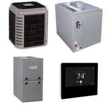 2 Ton 16.5 SEER 96% AFUE 60,000 BTU AirQuest Gas Furnace and Air Conditioner System - Multi-Positional