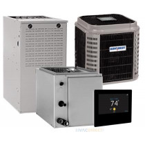 3 Ton 16 SEER 80% AFUE 45,000 BTU AirQuest Gas Furnace and Air Conditioner System - Vertical