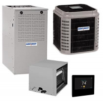 5 Ton 16 SEER 80% AFUE 135,000 BTU AirQuest Gas Furnace and Air Conditioner System - Horizontal