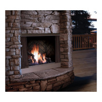 Kingsman Stainless Steel Outdoor Gas Fireplace- OFP42NS