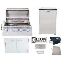 Lion 4-Piece Grill Package With L75000 Built-In Grill - L75000 Package 1