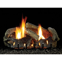 Empire Vent-Free Stacked Aged Oak Refractory Log Set 30 inch
