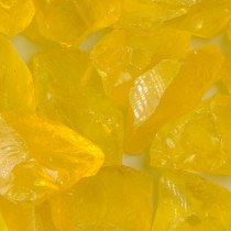 American Specialty Glass - Fire Glass - Chunky Yellow - 1/2 Inch to 1 Inch