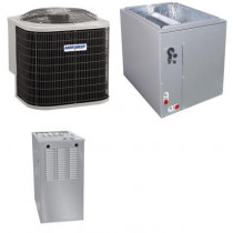 2 Ton 13 SEER 80% AFUE 88,000 BTU AirQuest Gas Furnace and Air Conditioner System - Multi-Positional
