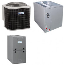 2.5 Ton 16 SEER 96% AFUE 60,000 BTU AirQuest Gas Furnace and Air Conditioner System - Multi-Positional