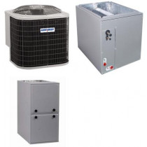 2 Ton 15 SEER 96% AFUE 40,000 BTU AirQuest Gas Furnace and Air Conditioner System - Multi-Positional