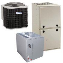 4 Ton 16 SEER 92% AFUE 100,000 BTU AirQuest Gas Furnace and Air Conditioner System - Multi-Positional