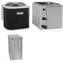 5 Ton 15 SEER 80% AFUE 88,000 BTU AirQuest Gas Furnace and Air Conditioner System - Upflow/Downflow