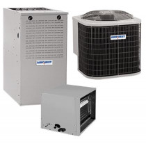 4 Ton 15 SEER 80% AFUE 45,000 BTU AirQuest Gas Furnace and Air Conditioner System - Horizontal