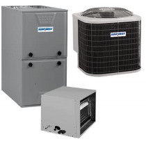 2.5 Ton 16 SEER 96% AFUE 80,000 BTU AirQuest Gas Furnace and Air Conditioner System - Horizontal