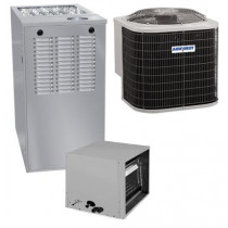 4 Ton 16 SEER 80% AFUE 88,000 BTU AirQuest Gas Furnace and Air Conditioner System - Horizontal