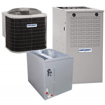 4 Ton 16 SEER 80% AFUE 135,000 BTU AirQuest Gas Furnace and Air Conditioner System - Multi-Positional