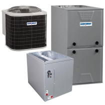 2 Ton 16 SEER 96% AFUE 100,000 BTU AirQuest Gas Furnace and Air Conditioner System - Multi-Positional