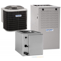 4 Ton 16 SEER 80% AFUE 110,000 BTU AirQuest Gas Furnace and Air Conditioner System - Upflow/Downflow