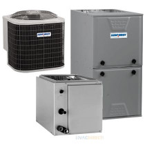 3 Ton 16 SEER 96% AFUE 60,000 BTU AirQuest Gas Furnace and Air Conditioner System - Upflow/Downflow